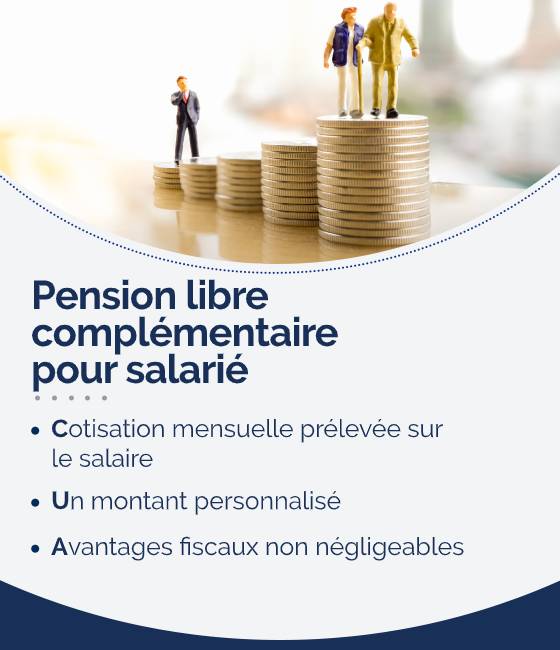 Bannière mobile pension libre complémentaire pour salarié